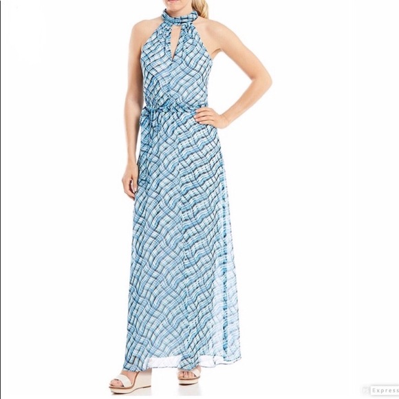 Calvin Klein Plaid Maxi Dress